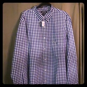 Lands End Checked Dress Shirt